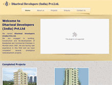 Tablet Screenshot of dhariwalconstruction.com